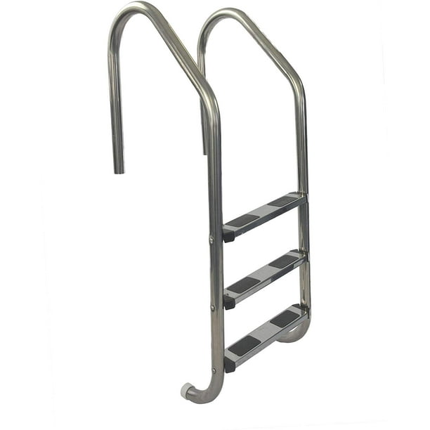 3 Step Swimming Pool Ladder In Ground Stainless Steel Non Slip 